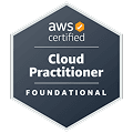 AWS Certified Cloud Practitioner badge
